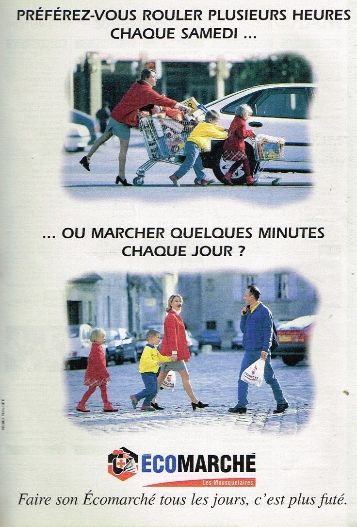 Publicité-advertising-1996-Les-Magasins-Ecomarché-Intermarché-mousquetaires